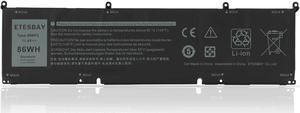 ETESBAY 69KF2 Laptop Battery Replacement for Dell XPS 15 9500 Precision 5550 Alienware M15 R3 R4 M17 Series Notebook 70N2F 070N2F 8FCTC 08FCTC 11.4V 86Wh