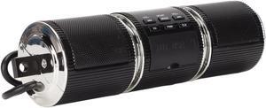 Hilitand Motorcycle Bluetooth Speaker Systems, Waterproof Wireless Motorcycle Stereo Speakers Soundbar, 7/8-1.25" Handlebar Mount MP3 Music Player Audio Amplifier, AUX in, USB, FM Radio(Black)