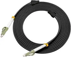 Jeirdus 150Meters LC to LC Outdoor Armored Duplex 50/125 OM2 Fiber Optic Cable Jumper Optical Patch Cord Multimode 150M 492ft LC-LC