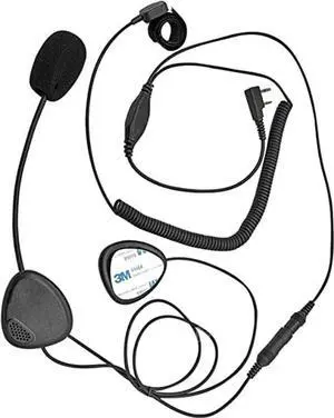 JUYODE 2 Pin Walkie Talkie Helmet Earpiece Kit Open Full Face Motorcycle Helmet Headset with Finger PTT Mic Push to Talk for Baofeng UV-5R UV-82 UV-82hp BF-888s ar-152 Kenwood Two Way Radio (Triangle)
