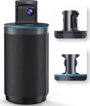 KanDao Meeting 360 Video Conference Camera, 8K Captured 1080P 360 Degree Meeting Room Camera, 8*Mics, 20W Speaker, 4-in-one USB Conference Webcam, Smart Tracking Zooming, Wide-Angle, Plug & Play