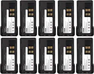 KASLNOUO 10-Pack PMNN4491A Battery Replacement for Motorola PMNN4493A PMNN4491C PMNN4409AR XPR7500 XPR7550 XPR3500 XPR3300 PMNN4409AR7.4V 2600mAh Radio Batteries
