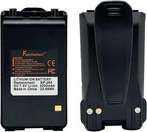 BP265 BP-265 3200mAh Li-ion Battery Replacement for Portable Radio IC-T70A IC-T70E IC-V80 IC-V80E IC-F3001 IC-F4001 IC-F3002 IC-F3004 F3101D F3103D F4101D F4103D IC-F4002 IC-F3003 IC-F4003 BP-264