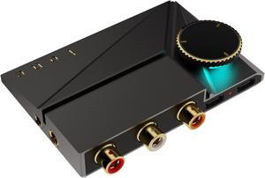 Khadas DAC amp Tone2 Pro | Desktop Digital Analog Converter -Headphone Amplifier with USB-C/USB-C(I2S) Inputs/Outputs: 3.5mm Unbalanced / 4.4mm Balanced/RCA - MQA DECODER (Black)
