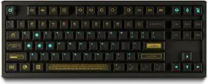 BAROCCOMiSTEL QKA KEEB Road to Outer Space KEYCAP Set(RTO), Cherry Profile, Black Transparent, PC Material, 95 Keys, 60%-65%-75%-80% Layout, MX Compatible Switches
