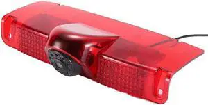 Navinio New Version Car Third Roof Top Mount Brake Lamp Camera Brake Light Rear View Backup Camera for Chevrolet Express GMC Savana Vans Exporer Vans Cargo Reverse Parking vehichle Camera