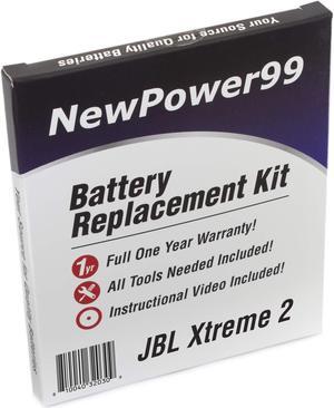 NP99sp NewPower99 Battery Replacement Kit for JBL Xtreme 2 Speaker with Tools, Video Instructions, and Long Lasting Battery