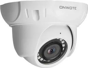 ONWOTE 5MP Super HD PoE IP Security Camera with Audio, 2592x1944 5 Million Pixels, Indoor Outdoor, 100ft IR Night Vision, Wide View, IP66, Add on Camera to PoE System