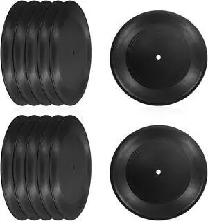 PATIKIL Blank Vinyl Records, 7 Inch 48 Pack CD Fake Vinyl Records for Wall Aesthetic Decor, Decorative Records for Roll Music Room Rock Party DIY Decoration, Black