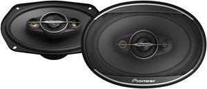 Pioneer A-Series Standard TS-A6961F, 4-Way Coaxial Car Audio Speakers, Full Range, Clear Sound Quality, Easy Installation and Enhanced Bass Response, Black 6" x 9" Oval Speakers