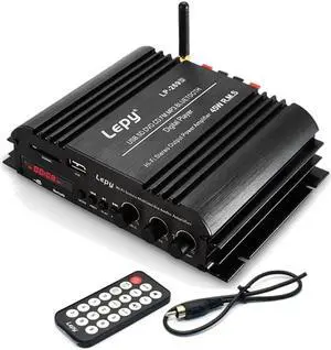 Polarlander Bluetooth HiFi Digital Stereo Amplifier 4-Channel Powerful Sound Compatible with Car Motorcycle Computer Speaker