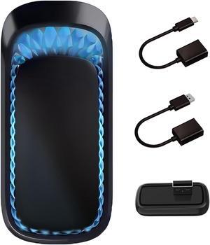 Bluetooth 5.0 Wireless CarPlay Adapter, Suitable for all Cars that can use Wired CarPlay, Convert Wired to Wireless CarPlay, Plug and Play Carplay Dongle,5.8GHz,Colorful Ambient lights (Interface USB)