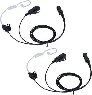 Seekingtec Earpiece Compatible with Motorola XPR 3500e XPR3500 XPR3000 XPR3300 Walkie Talkie,XPR 3300 3500 3300e 3500e Two Way Radio Headset with Acoustic Tube Mic PTT Microphone