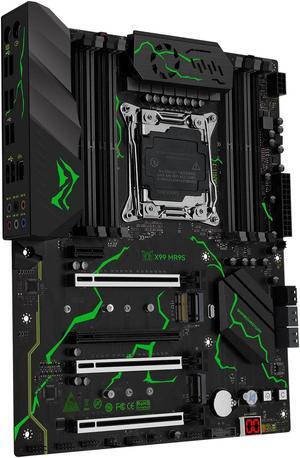 SHANGZHAOYUAN LGA 2011-3 Motherboard, X99 Motherboard ATX for Intel E5 V3/V4 and 5th/6th gen Core i7 series processors, DDR4 slots max 256GB, NVME M.2, NGFF M.2,WIFI M.2, SATA 6Gbps, Gb LAN (E5 MR9S)