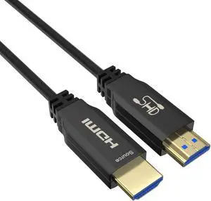 SHD Fiber Optic HDMI Cable 50Feet Fiber HDMI Cable Support 18Gbps Transfer Speed,4K/60Hz,4:4:4,HDCP2.2,ARC,3D,1080P and Ethernet
