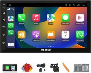 2024 New 7 Inch Android Car Stereo Radio GPS Double Din Navigation HD IPS Screen Capactive Touch Bluetooth FM Wirelss Apple Car Play,Mirror Link,Camera,in Dash Kit Auto Multimedia Player