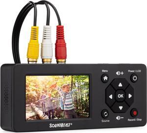 SoundBeast Video Capture Box 2.0 - Record Video & Audio from VCR, VHS, AV, RCA, S-Video, Hi8, Camcorder, DVD, Cassette Tape Players, Stereos, Turntables