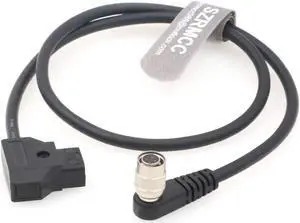 SZRMCC SmallHD DP7 PRO AC7 OLED Monitor Right Angle Hirose 4 Pin Female to D-tap Power Cable