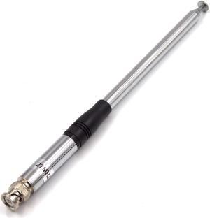 (5-Pack) 27Mhz Retractable CB Antenna BNC Connector for Cobra HH50WXST MRHH350FLT C75WXST HH38WXST Midland 75-822 75-785 MHS75 Uniden BC75XLT PRO401HH Handheld CB Radio Transceiver 9-Inch to 51-inch