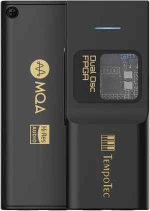 TempoTec Sonata BHD Pro Type C USB dongle DAC, USB C DAC,Headphone Amplifier 4.4mm& 3.5mm,PCM384kHz,DSD256,MQA8X,Tidal for iPhone&Android&MacOS&Win (Sonata BHD Pro-Black)
