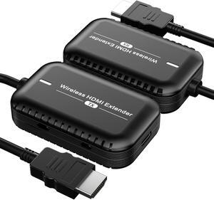Wireless HDMI Extender, HDMI Wireless Transmitter and Receiver, Wireless HDMI 98FT/30M Kit for Streaming Video and Audio to HDTV/Projector/Monitor from Laptop/PC/Cable Box