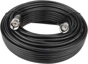 Ullnosoo RG8x Coaxial Cable 75 ft, CB Coax Cable, UHF PL259 Male to Male Low Loss CB Antenna Cable, 50 Ohm for HAM Radio, Antenna Analyzer, Dummy Load, SWR Meter