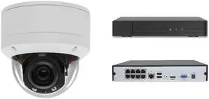 Vonnision 1pc 5X Optical PTZ Dome Camera Bundle 1pc 4K PoE NVR