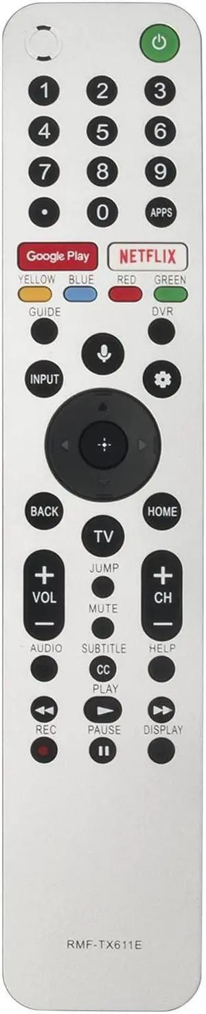 RMF-TX611E Remote Replacement for Sony TV RMF-TX600U KD-65A87 KD-65A9G KD-55A8H KD-75X8000H KD-43XH8077 KD-49XH8505 KD-55XH9296 KD-75X9500G KD-55XG8505 KD-75XG8796 KD-75XH9096 XBR-75X800H XBR-65X857G