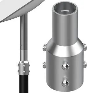 Starlink Pipe Adapter, Starlink Pole Mount, Available for Starlink V2 Pipe Adapter, TV Masts and Satellite Masts are Installed, Suitable for Pipe Diameters Within 2 Inches and Starlink Connections