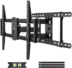 USX MOUNT Full Motion TV Wall Mount 42"-84" TVS, Fits 16" 18" or 24" Studs, Heavy Duty TV Mounts Bracket with Dual Articulating Arms Tilt Swivel Extension Max VESA 600x400mm, Weight Capacity 110lbs