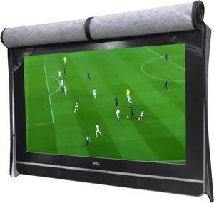 acoveritt Outdoor 70" TV Set Cover,Scratch Resistant Liner Protect LED Screen Best-Compatible with Standard Mounts and Stands (Black)