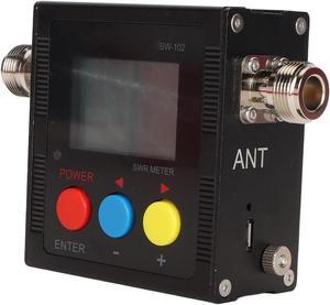 Professional VHF UHF SWR Meter, Digital Power Meter for Two Way Radio, 125MHz to 525MHz 120W, Easy to Install, Low Loss, Superior Performance