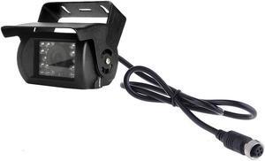 4 Pin Vehicle Backup Camera,Rear View Camera,Car Reversing Camera for RV Camper Truck Pickup Bus Waterproof Shockproof Night Vision Wide View Angle 12V 24V