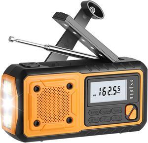 Emergency radio hand crank charging led light AM FM SW DSP radio
