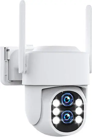 ZHXINSD Dual Lens 2K PTZ Wireless Security Camera