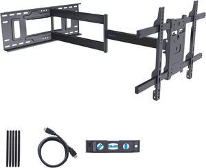 Mount-It! Long Arm TV Mount, Full Motion Long Extension Wall Bracket with 38.5 inch Extension,TV Wall Mount Fits Screens 40, 50, 55, 60, 65, 70, 75, 80 Inch, Max VESA 800x400 Compatible, Holds 121 Lbs