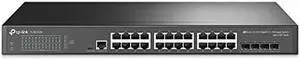 TP-Link TL-SG3428 | 24 Port Gigabit Switch, 4 SFP Slots | Omada SDN Integrated | L2+ Smart Managed | IPv6 | Static Routing | L2/L3/L4 QoS, IGMP & LAG | 3 Year Manufacturer Warranty