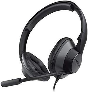 Creative HS-720 V2 USB Digital Audio On-Ear Headset with Noise-Cancelling Condenser Boom Mic, Inline Mic Mute/Calls/Volume Control and Mic-Monitoring Feature, Simple Plug-and-Play for Video Calls