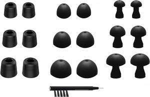 NICKSTON N-1 Assorted Replacement Set Ear Tips Adapters Gels Buds with Box Organizer and Cleaning Tool Compatible with in Ear Earphones Headphones
