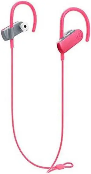 Audio-Technica ATH-SPORT50BTBK SonicSport Bluetooth Wireless In-Ear Headphones, Pink
