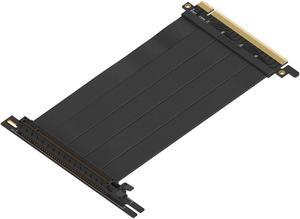 LINKUP PCIE 3.0 16x Shielded Extreme High-Speed Riser Cable Premium PCI Express Port Extension Card|Universal 90 Degree Socket (15 cm)