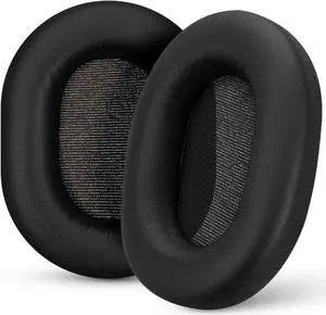 Replacement Earpads for Sony WH-1000XM5 Headphones - Soft Vegan Leather Cushions for Extra Comfort, Easy & Quick Installation, by Brainwavz (Black)