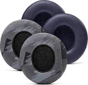 WC Design Pack 2 - Upgraded Replacement Ear Pads for Beats Solo Headphones - Cloud Like Comfort - Extra Durable - Black Memory Foam - 2 Pairs