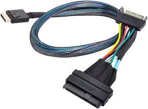 xiwai Oculink SFF-8611 to U.2 U.3 SFF-8639 NVME PCIe PCI-Express SSD Cable for Mainboard SSD