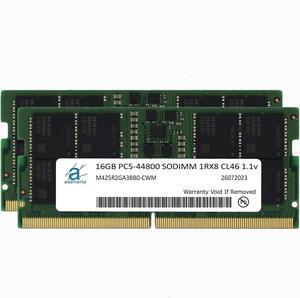 Adamanta 32GB (2x16GB) DDR5 5600MHz PC5-44800 SODIMM 1Rx8 CL46 1.1v Laptop Notebook Memory Module Upgrade RAM