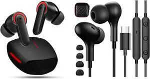Headphones with Microphone Volume Control for Samsung Pixel iPad Pro Air Mini Oneplus