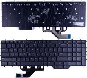 New US Layout Colorful Backlit Keyboard Replacement for Dell Alienware M17 R2 M17 R3 Per-Key RGB OH8FJC English Laptop Keyboard
