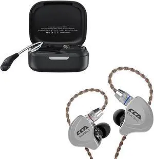 CCA KZ AZ09 Bluetooth Earbud, C10 Bluetooth Earbuds, 10 Hybrid Drivers Wireless in Ear Monitor Headphones