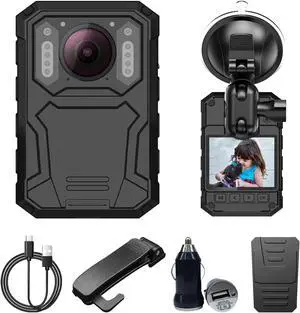 CLOIUFG 1080P Portable Recorder with Suction Cup Holder, 14 Hours of Battery Life, with Long Standby Function, High-end Portable (64GB)