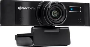 Connectcam 1080p 30 FPS Webcam with Microphone, Low Light Correction, Web Camera with Privacy Cap, WDR USB Camera for Streaming/Gaming/Conferencing, Works with Zoom/Skype/XBOX/Mac/Laptop/TV, Plug&Play